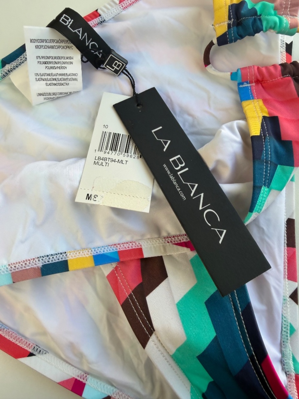 La Blanca Womens Slice Of Paradise Side Tie Hipster Bottom 10 - Picture 4 of 6